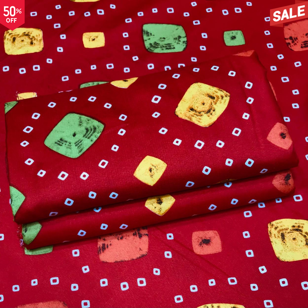 NEW-KHADDAR-BS FLORAL PRINT 2PC