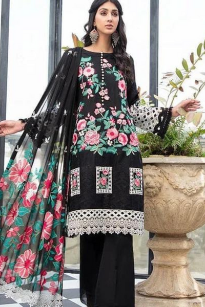 3PC Embroidered IR0055