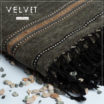 MEN WINTER VELVET SHAWL