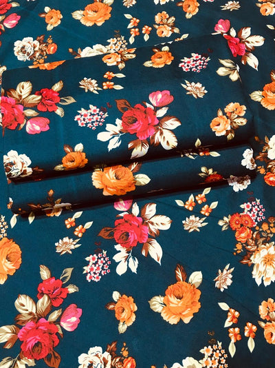 2025-FLORAL PRINTS 2PC SUMMER WEAR