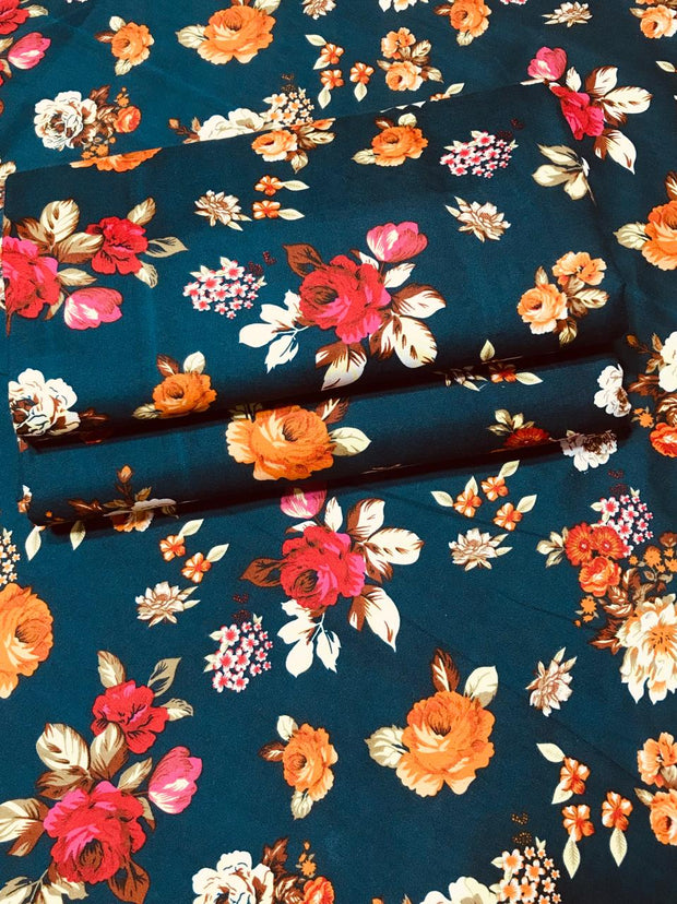 2025-FLORAL PRINTS 2PC SUMMER WEAR