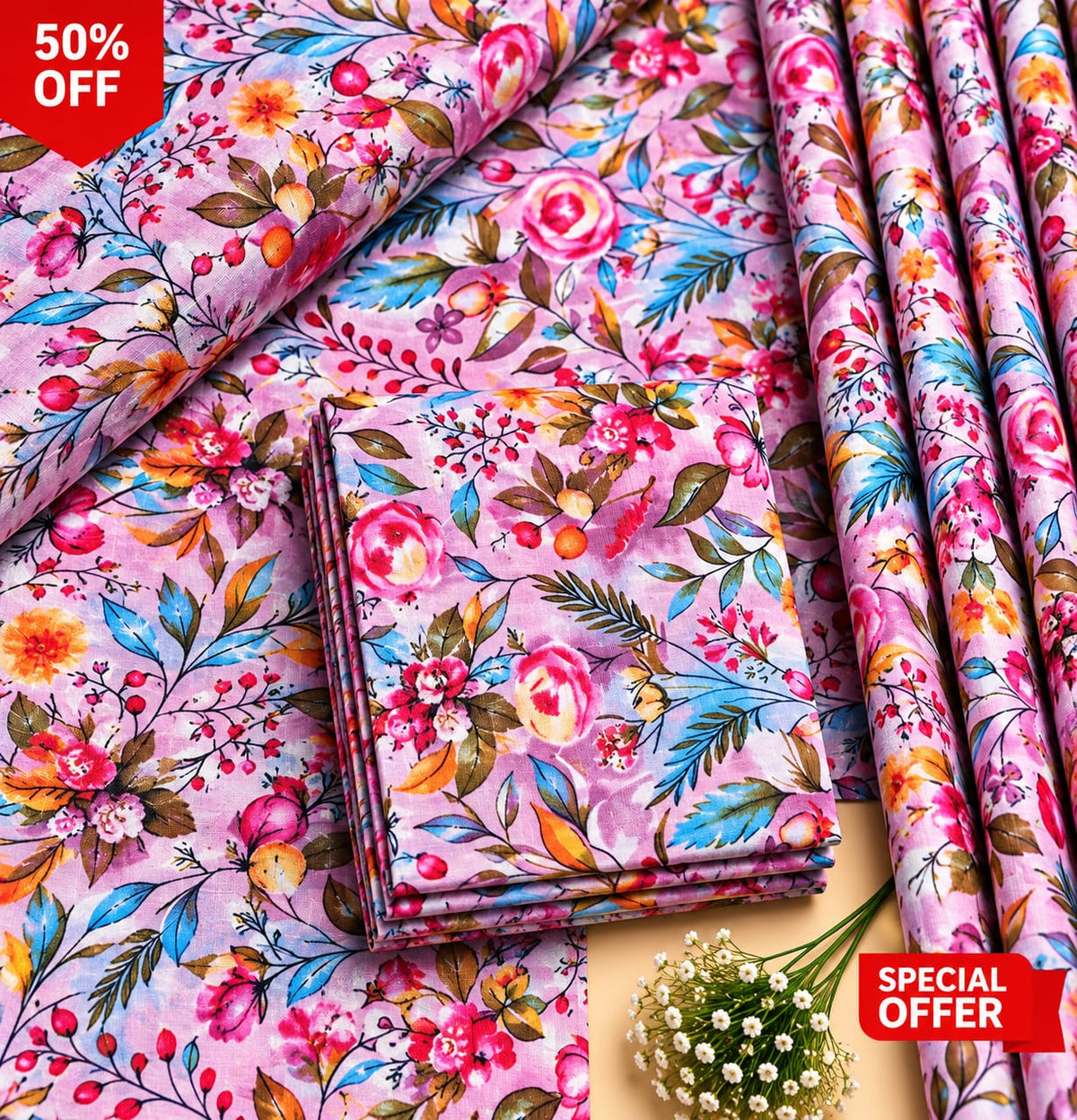 Premium Lawn 2PC Suit