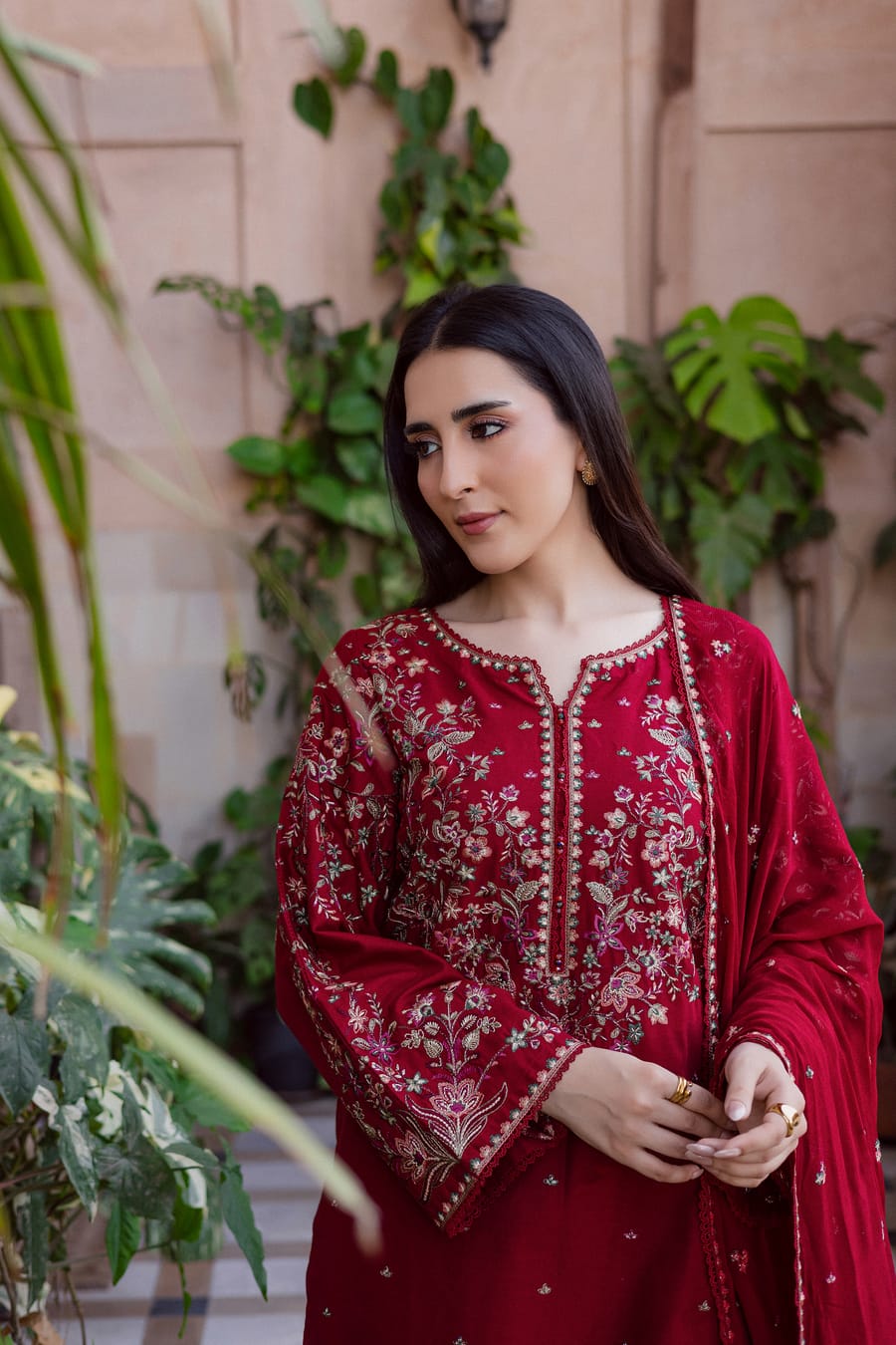 DHANAK EMB 3PC SUIT BH -0010039